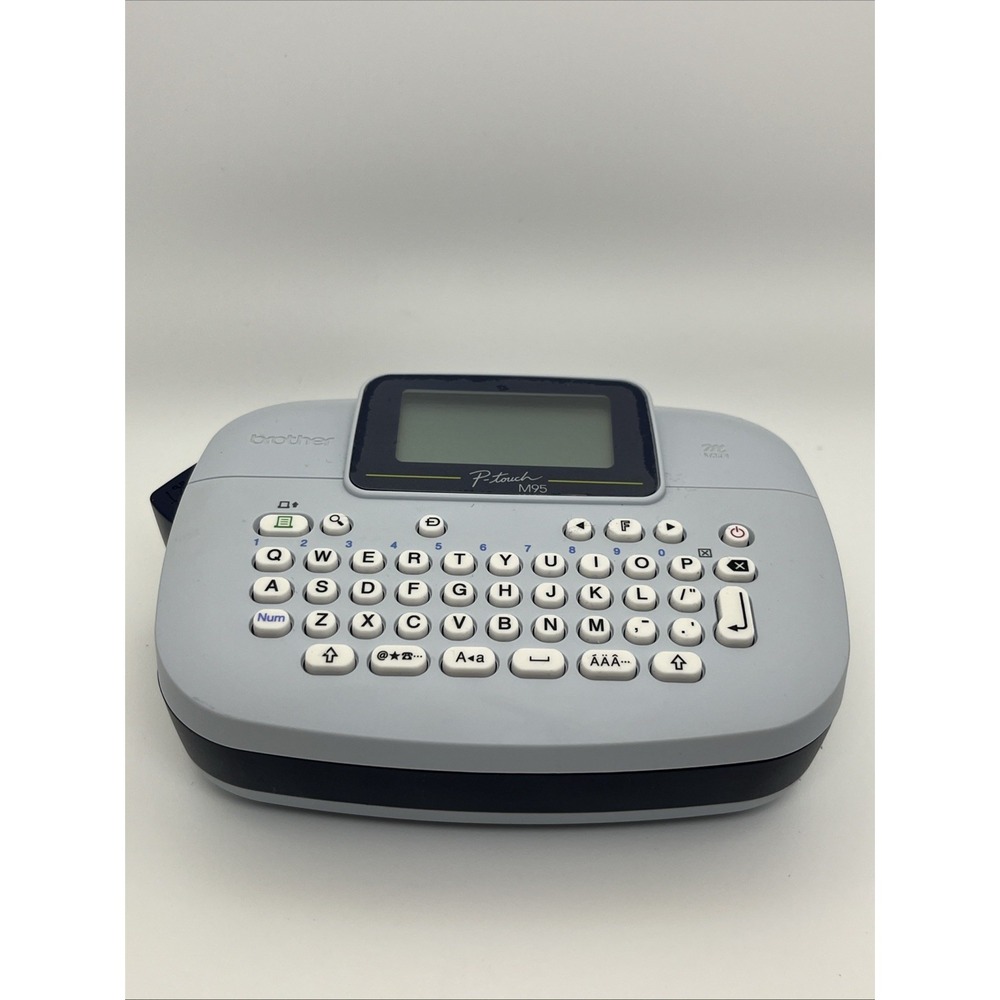 Brother P-Touch M95 Portable Handheld Label Maker Printer‎ QWERTY Tested M Tape